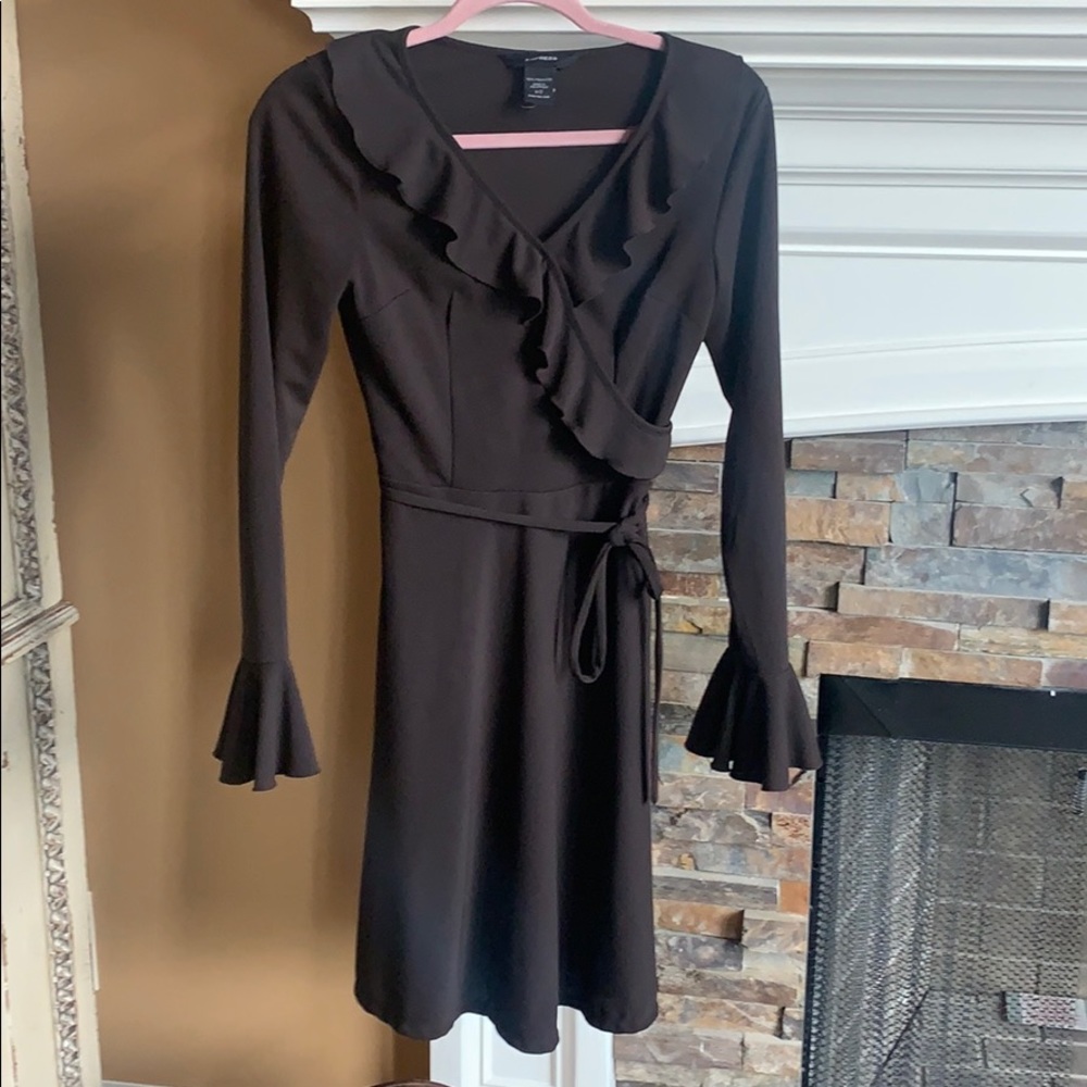 Size 1/2 Like new express brown dress